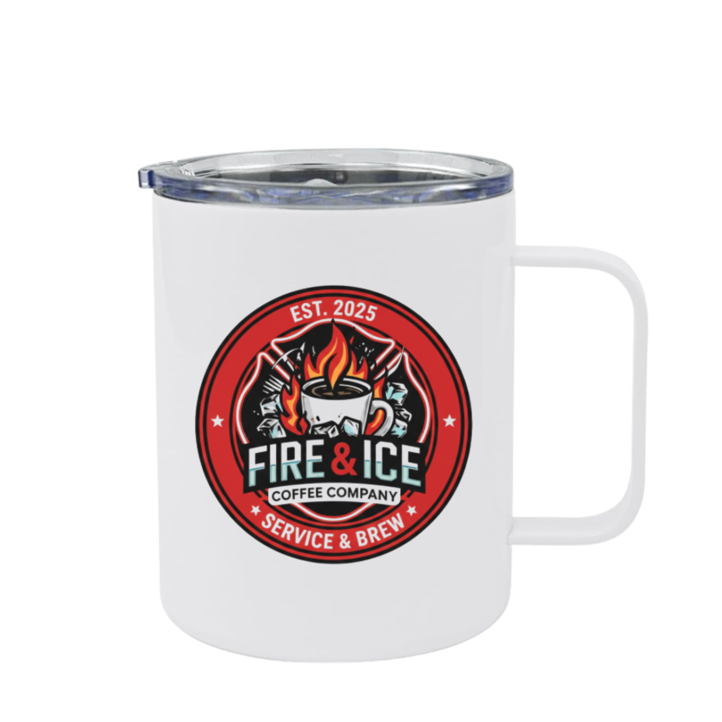 Fire & Ice Steel Mug (12oz - Multiple Designs)
