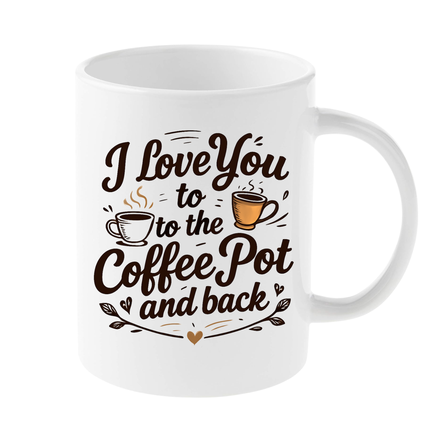To Coffee Pot & Back Mug