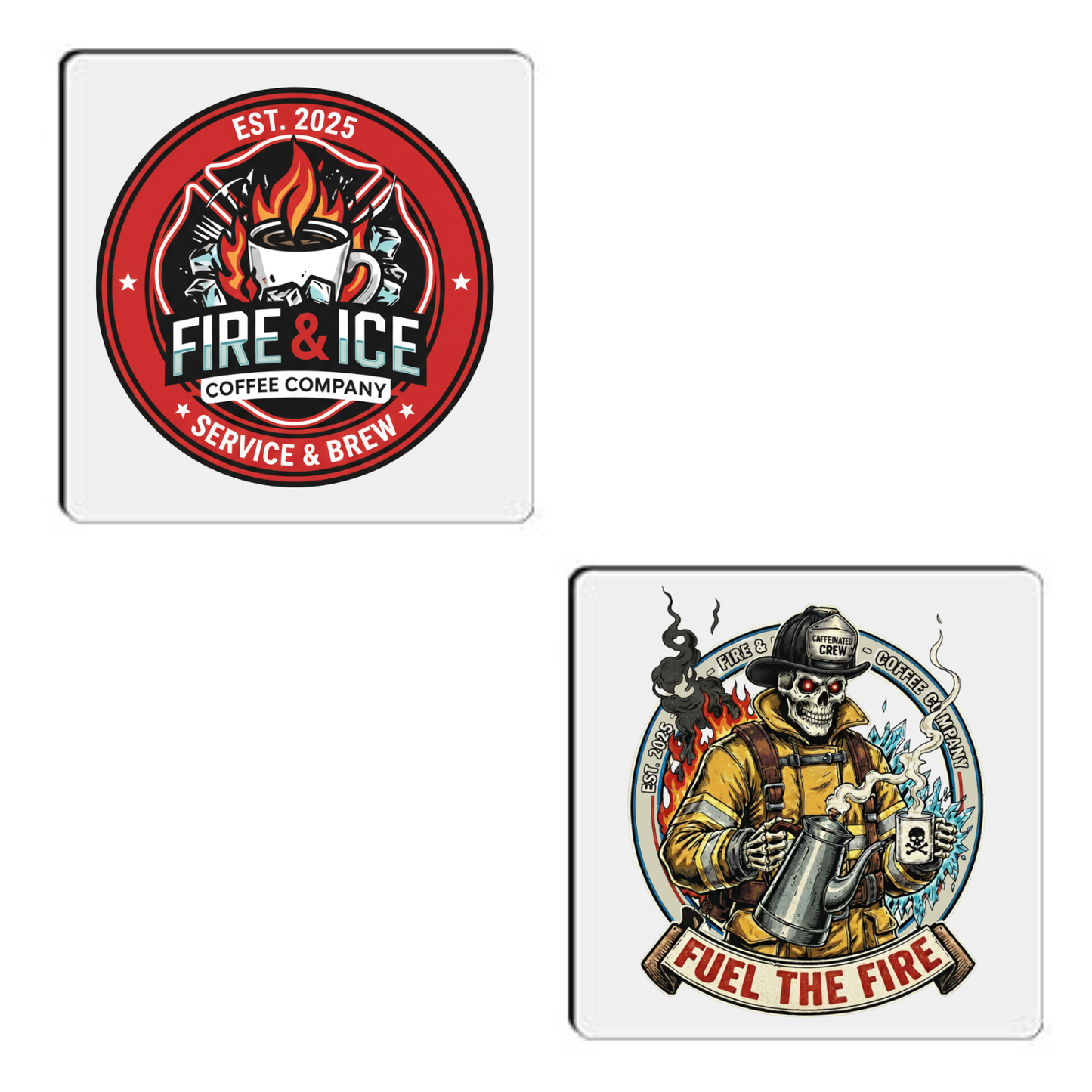 Fire & Ice Magnets 2-Pack (Multiple Designs)