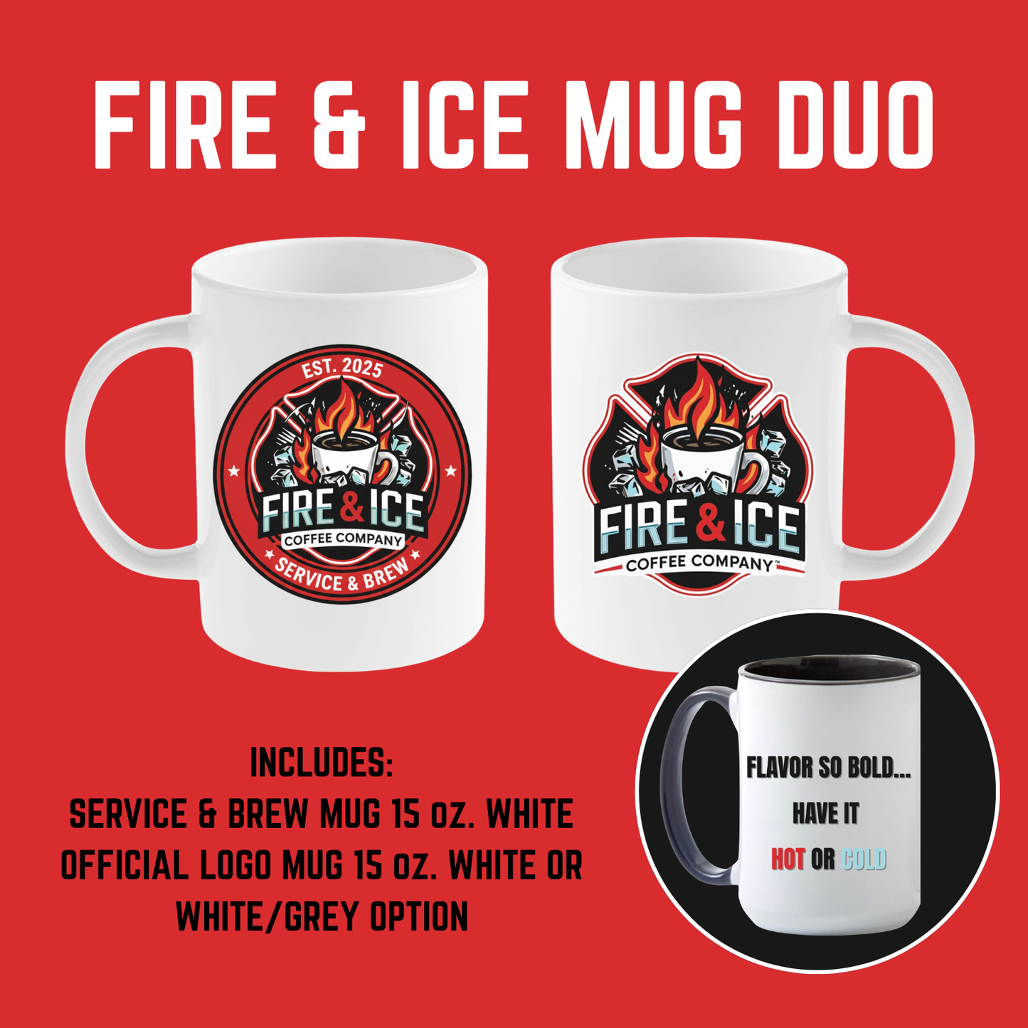 Fire & Ice Coffee Mug Bundle