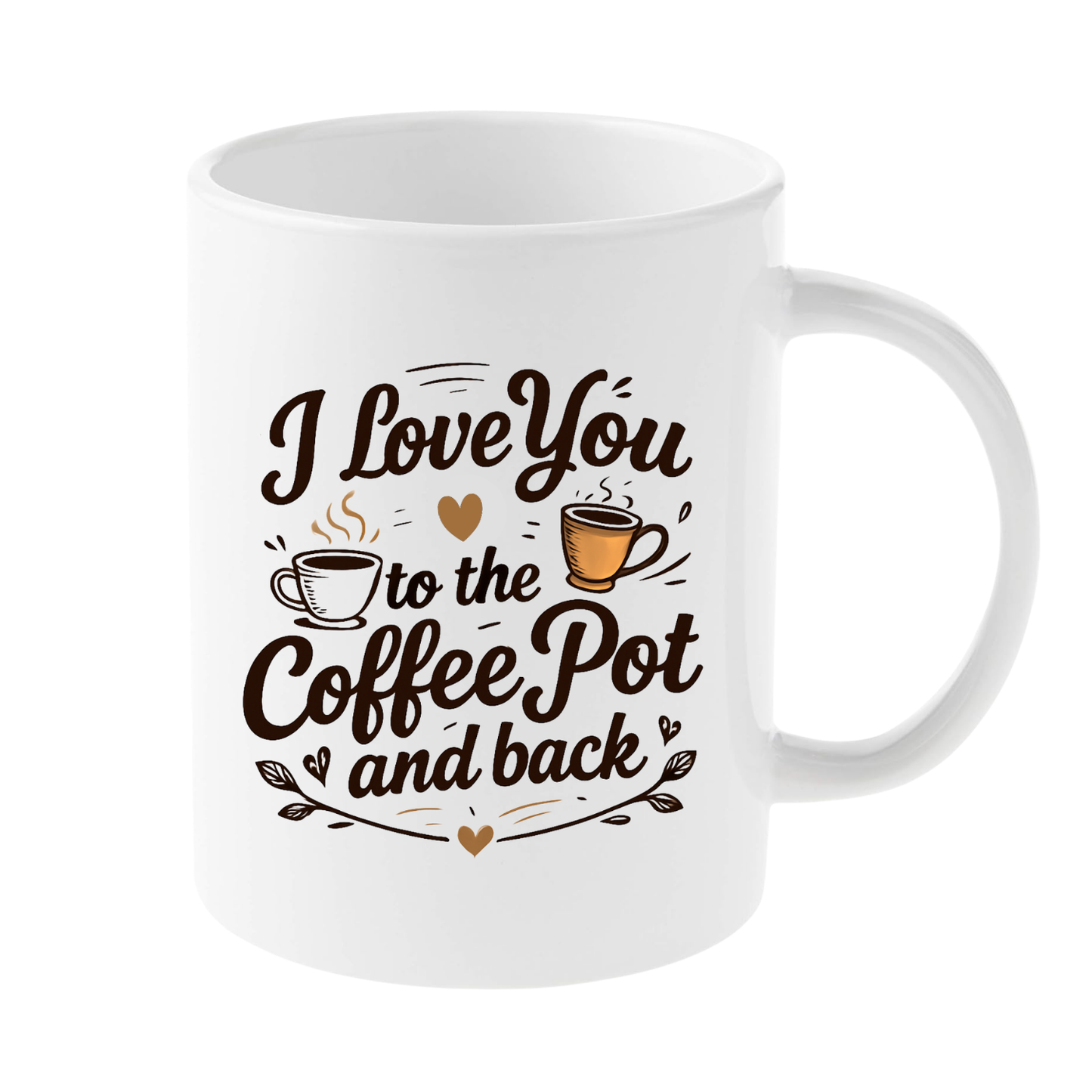 To Coffee Pot & Back Mug