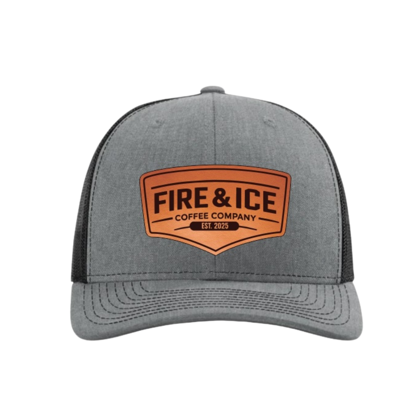 Fire & Ice Leather Patch Hat