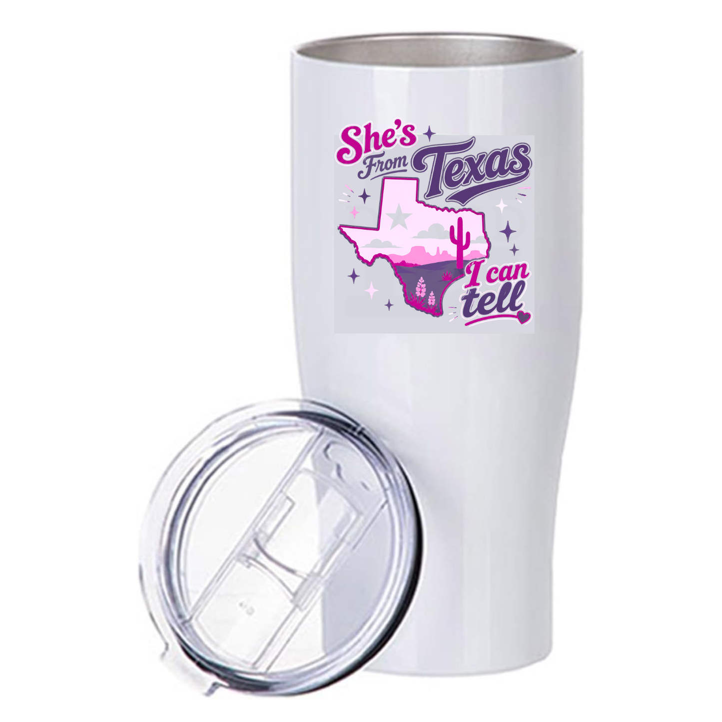 She's From Texas Tumbler (Multiple Designs/Colors)