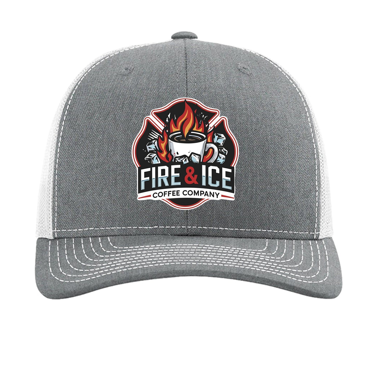 Heather Grey/ White - 112 - FRONT